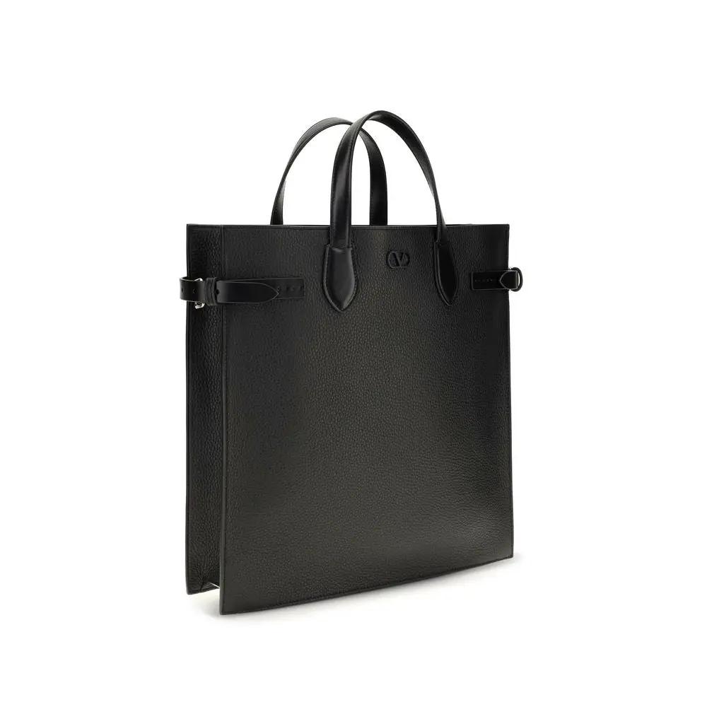 Valentino Garavani Sample Sale | Valentino Garavani Black Calf Leather Bos Taurus Shoulder Bag - | Designer outlet