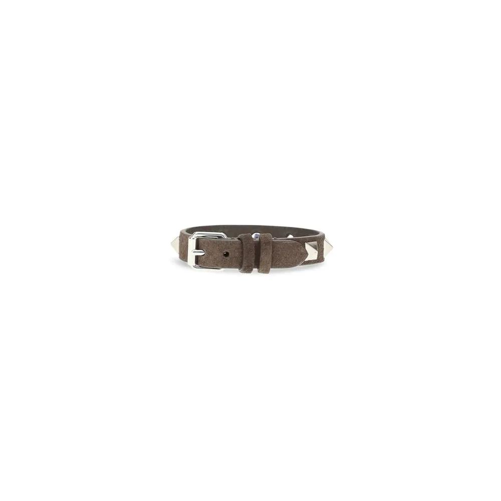 Valentino Garavani Sample Sale | Valentino Garavani Brown Calf Leather Bos Taurus Bracelet - | Designer outlet