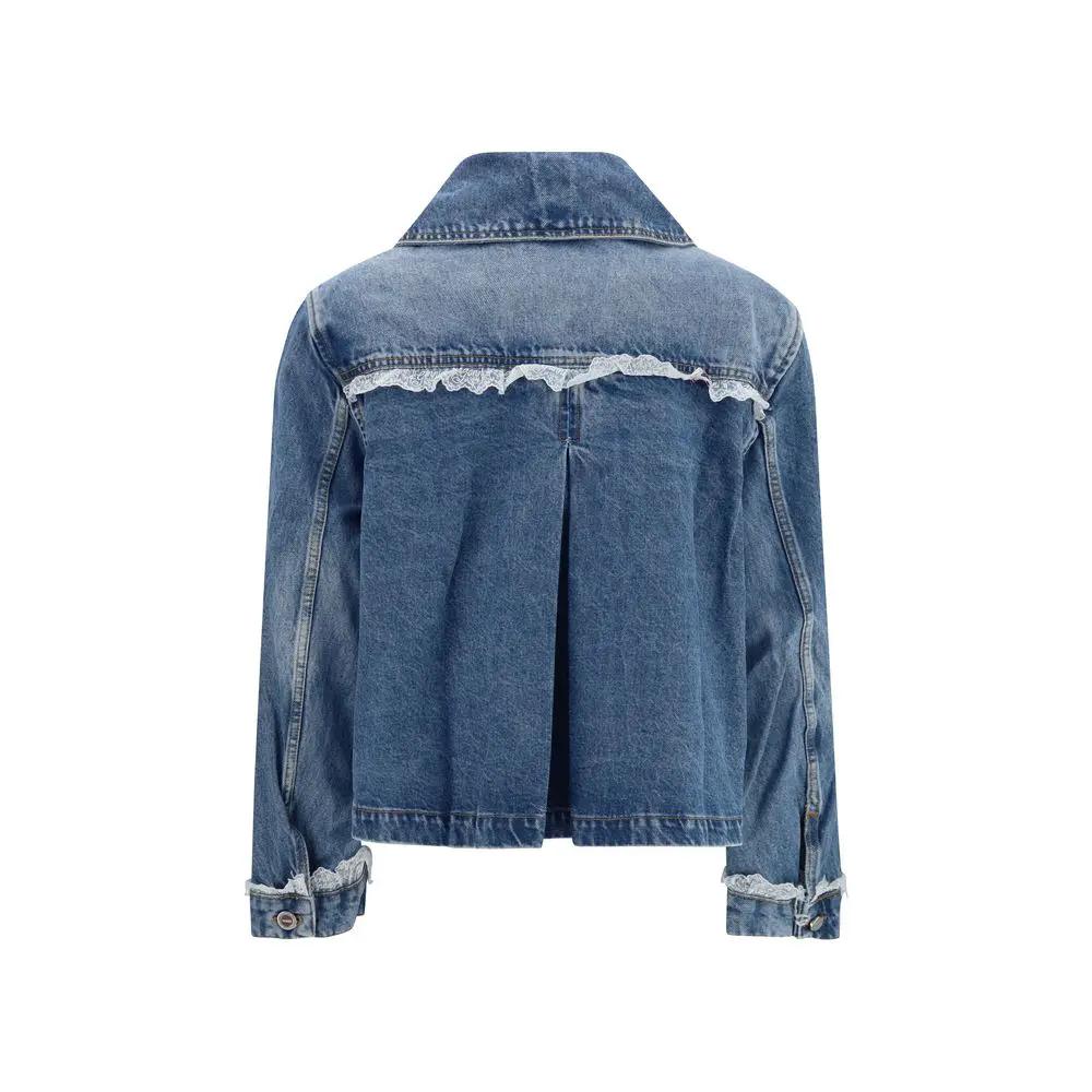 Ganni Sample Sale | Ganni Blue Cotton Denim Jacket - | Designer outlet