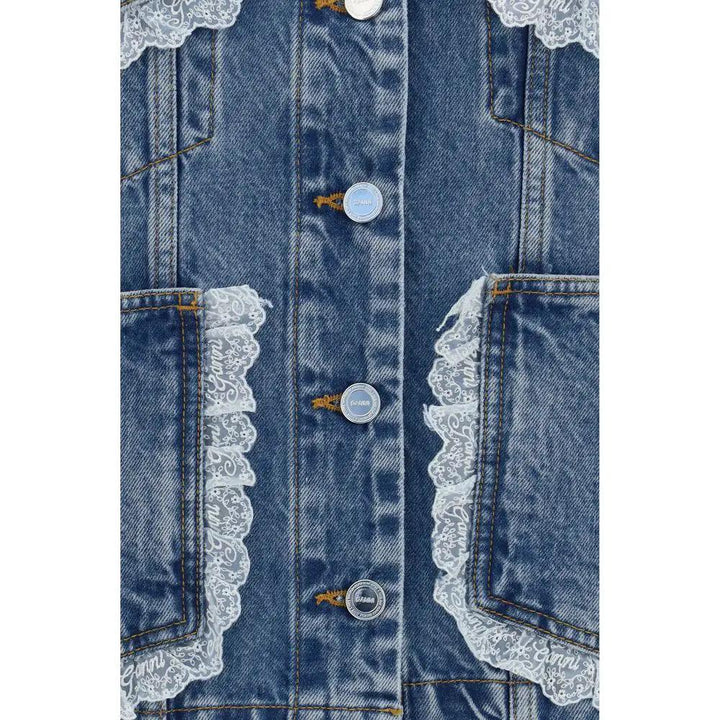 Ganni Blue Cotton Denim Jacket
