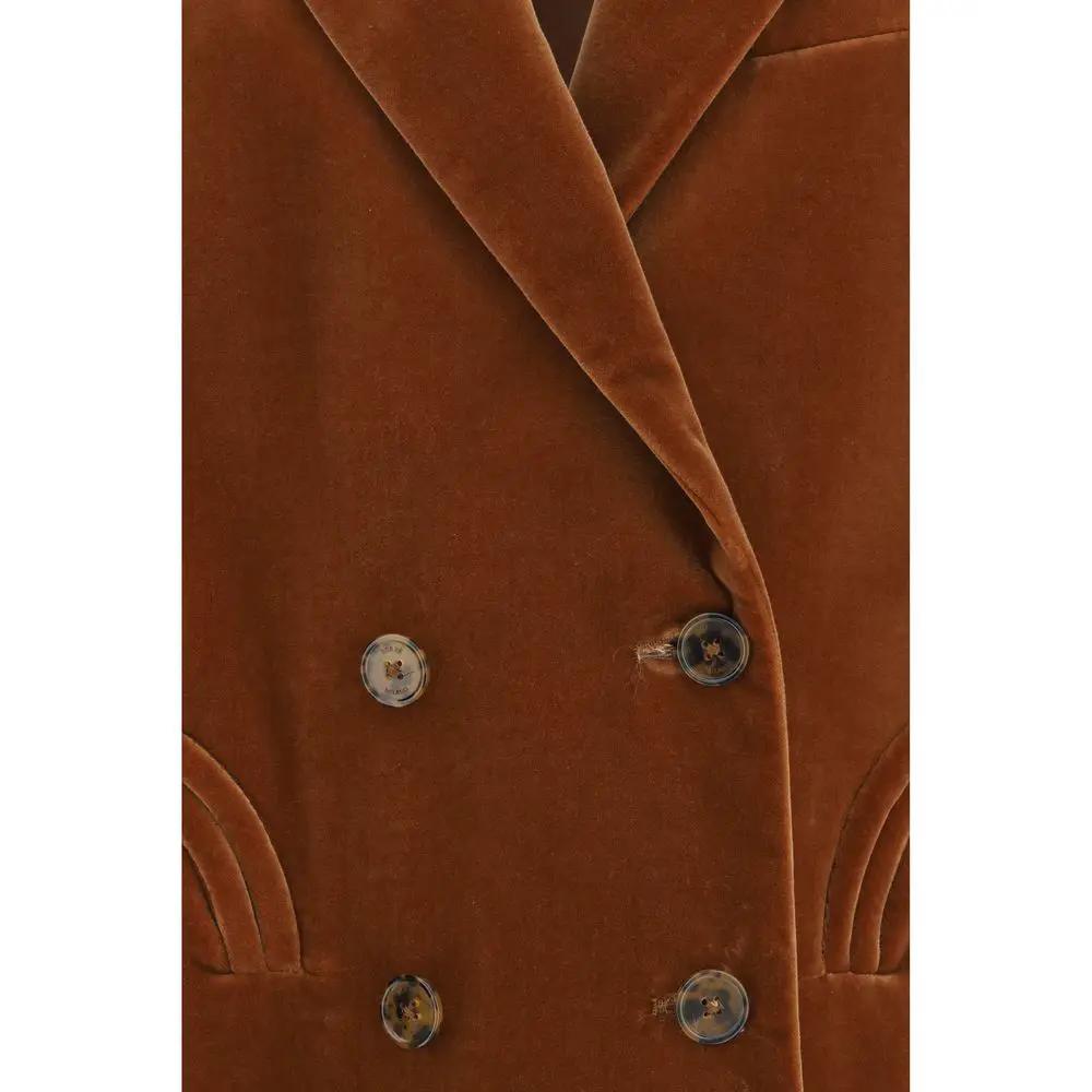 Blazé Milano Brown Cotton Blazer