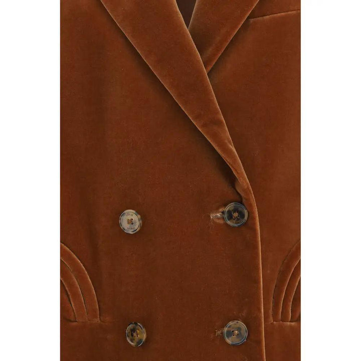 Blazé Milano Brown Cotton Blazer