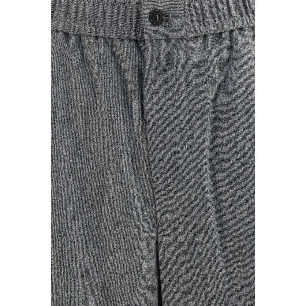 Giorgio Armani Gray Wool Oves Aries Casual Pants