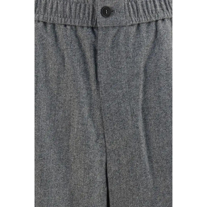 Giorgio Armani Gray Wool Oves Aries Casual Pants