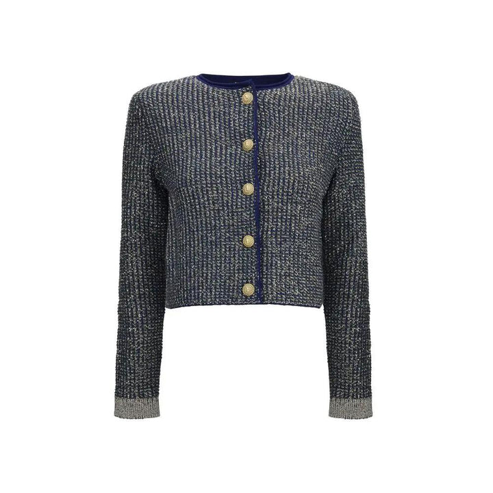Balmain Blue Polyamide Cardigan