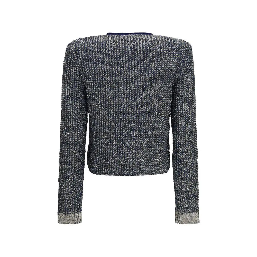Balmain Sample Sale | Balmain Blue Polyamide Cardigan - | Designer outlet