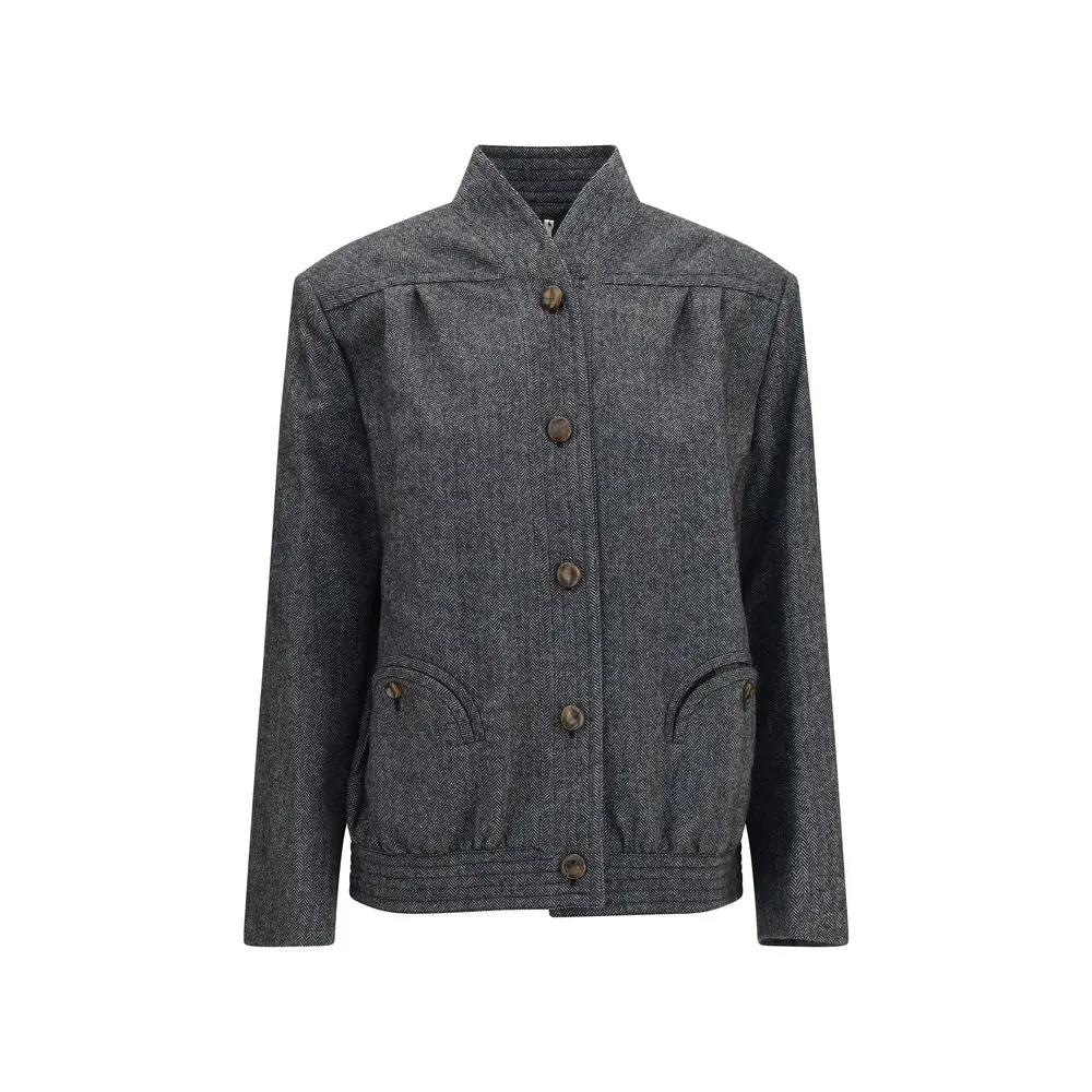 Blazé Milano Gray Wool Oves Aries Shell Jacket