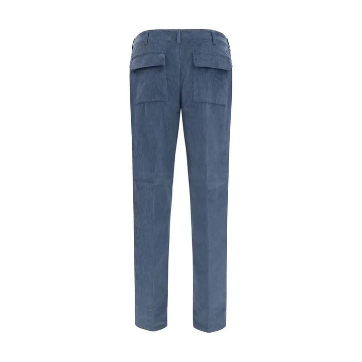 Etro Sample Sale | Etro Blue Cotton Casual Pants - | Designer outlet