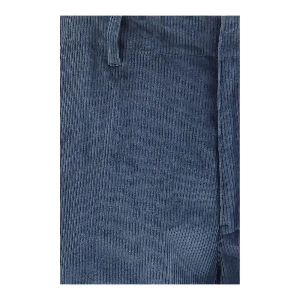Etro Sample Sale | Etro Blue Cotton Casual Pants - | Designer outlet