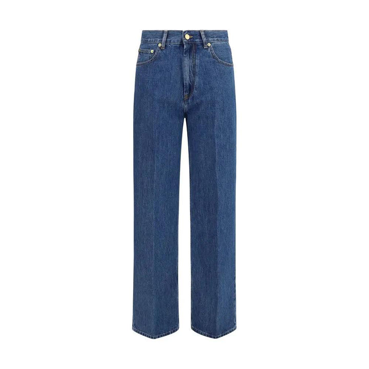Darkpark Blue Cotton Relaxed Fit Jeans