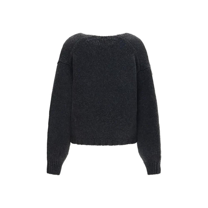 Khaite Gray Cashmere Cardigan