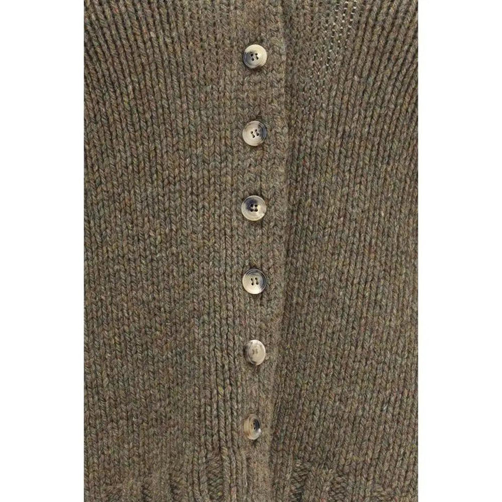 Khaite Bicolor Cashmere Cardigan