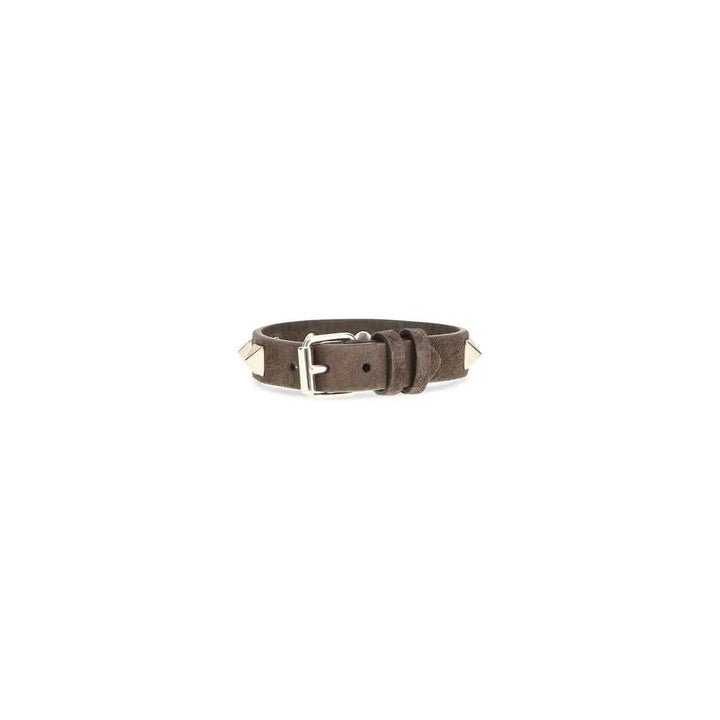 Valentino Garavani Brown Calf Leather Bos Taurus Bracelet