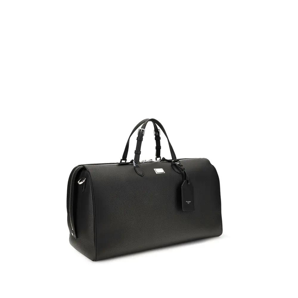 Dolce & Gabbana Sample Sale | Dolce & Gabbana Black Calf Leather Bos Taurus Briefcase - | Designer outlet