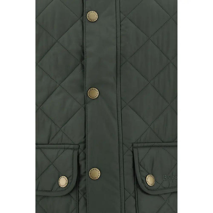 Barbour Green Polyamide Sleeveless Jacket
