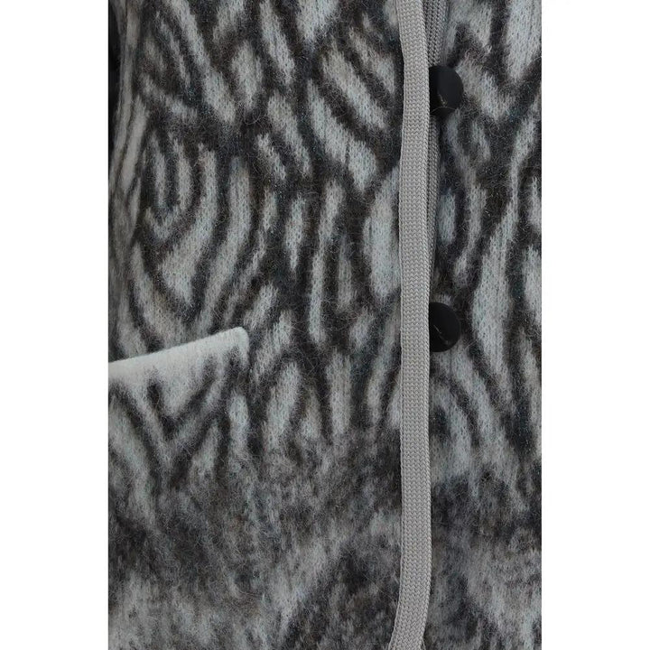 Forte_Forte Gray Alpaca Vicugna Pacos Cardigan