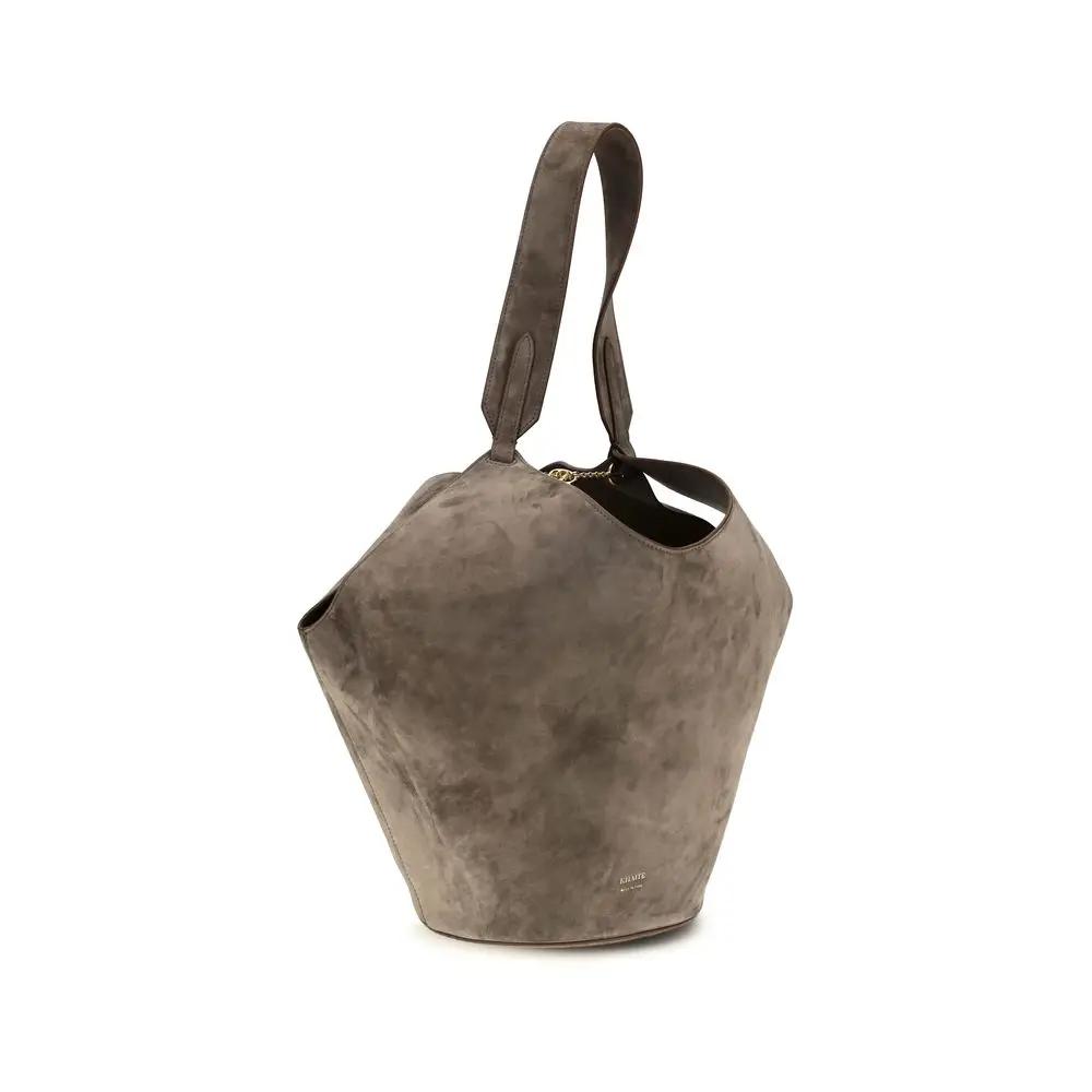 Khaite Sample Sale | Khaite Beige Calf Leather Bos Taurus Shoulder Bag - | Designer outlet