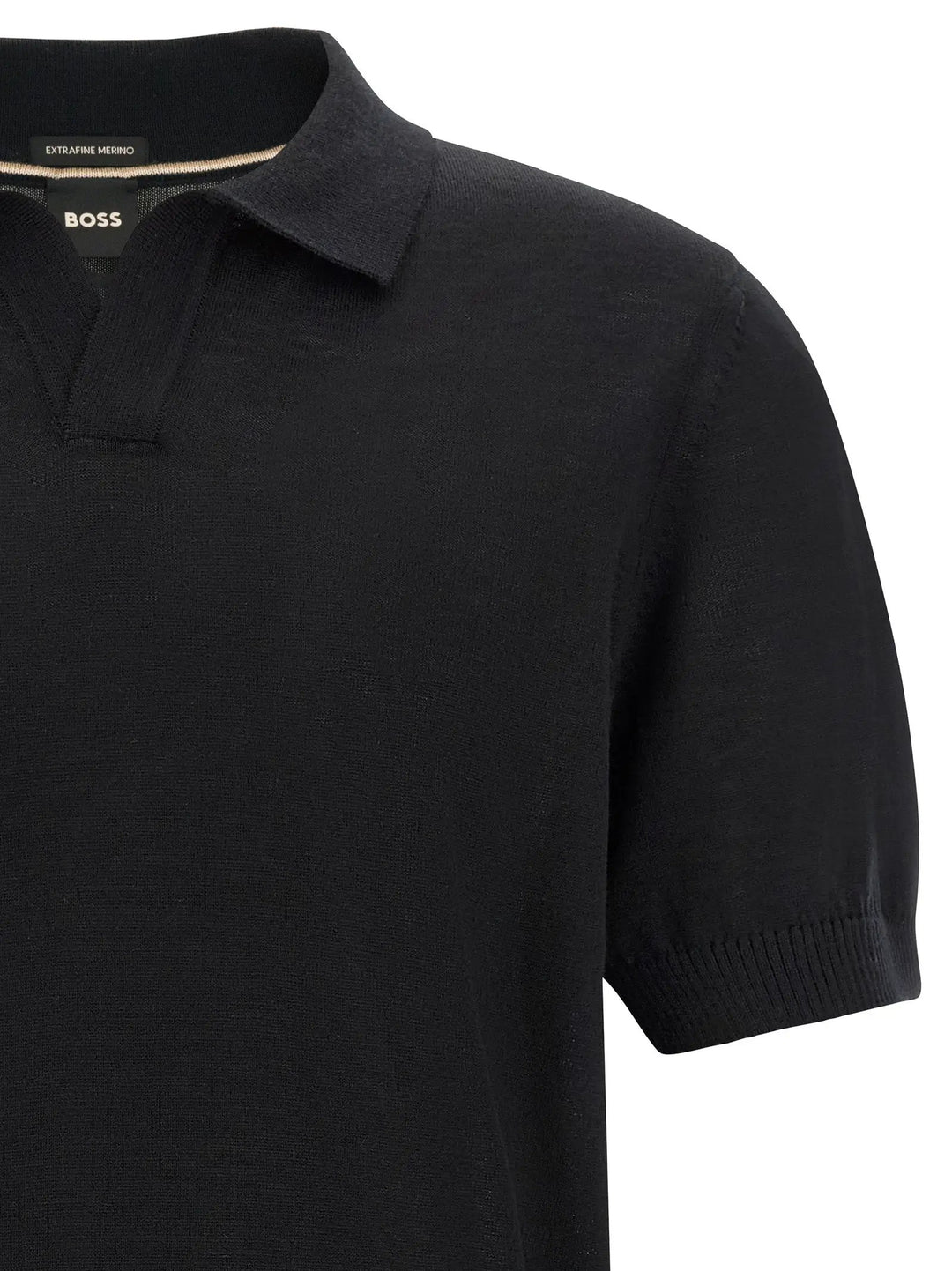 Hugo Boss Sample Sale | Hugo Boss Black Virgin Wool Polo Shirt - | Designer outlet