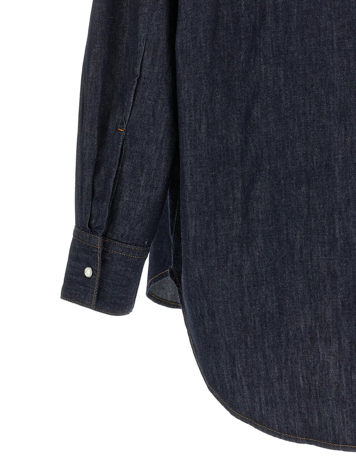 Khaite Sample Sale | Khaite Blue Cotton Blouse - | Designer outlet