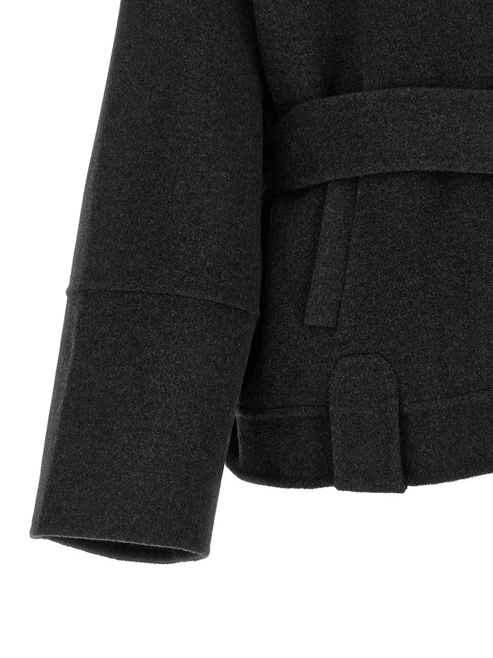 Khaite Sample Sale | Khaite Gray Wool Full-Length Jacket - | Designer outlet