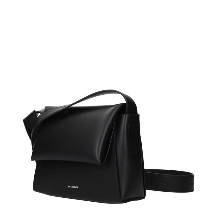 Jil Sander Black Leather Crossbody Bag