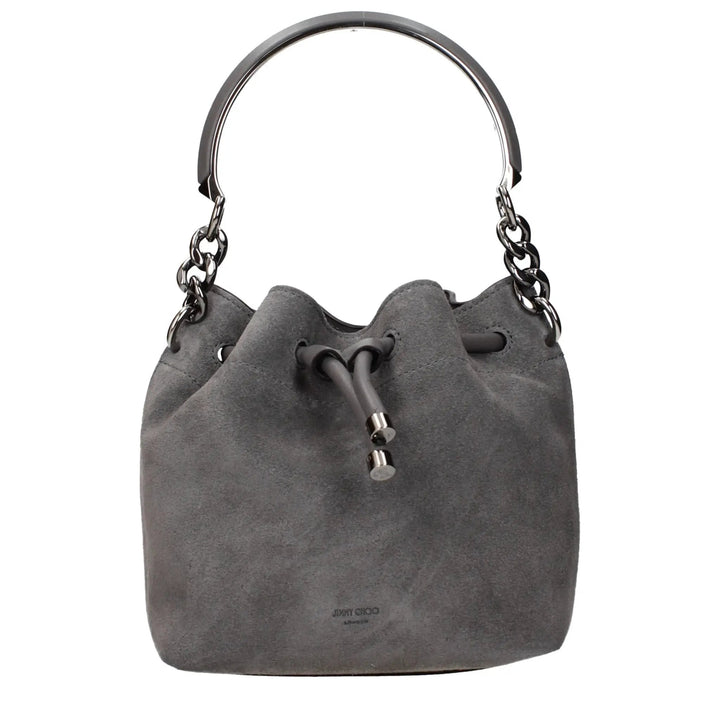 Jimmy Choo Gray Leather Handbag