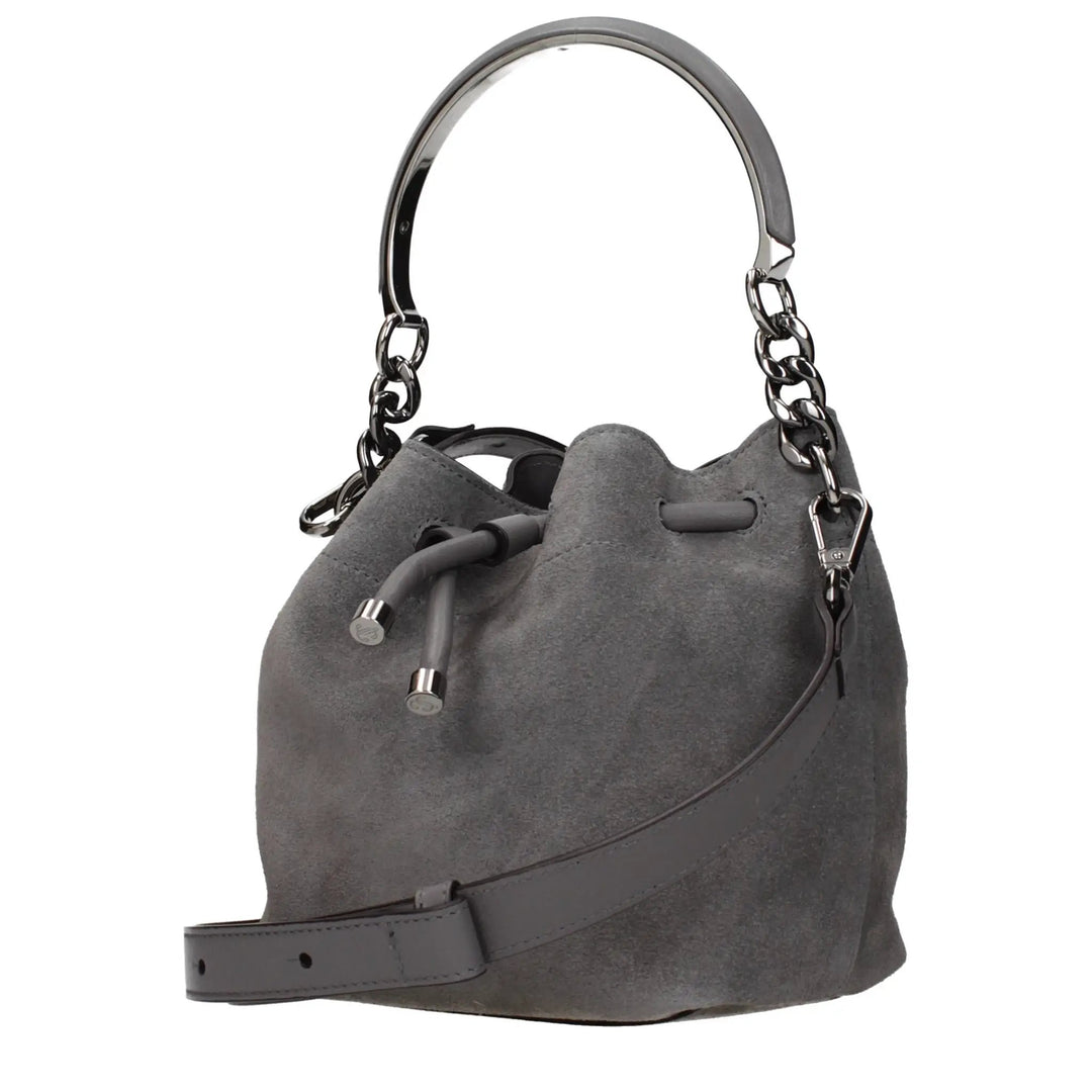 Jimmy Choo Gray Leather Handbag
