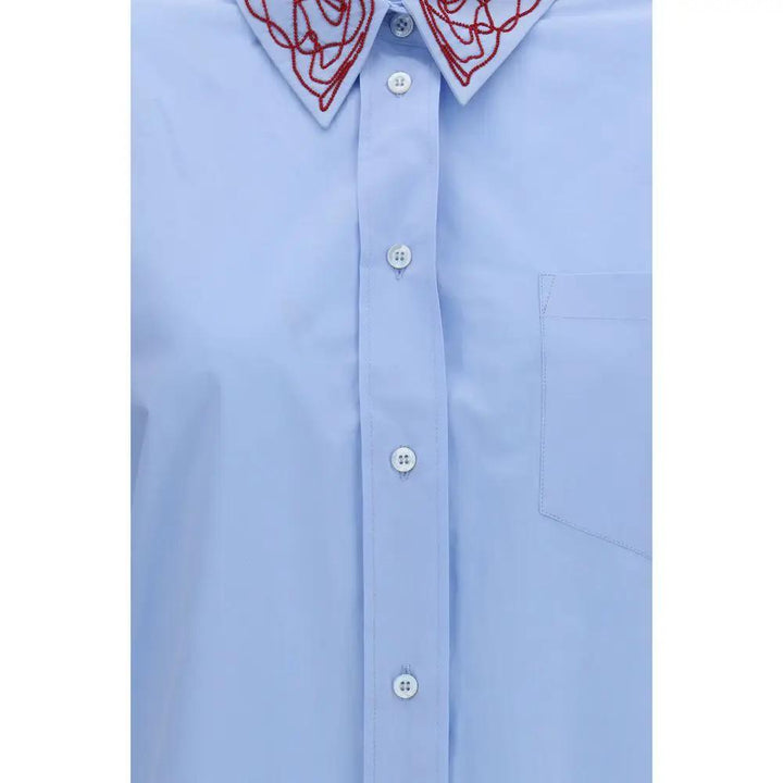 Fabiana Filippi Blue Cotton Dress Shirt