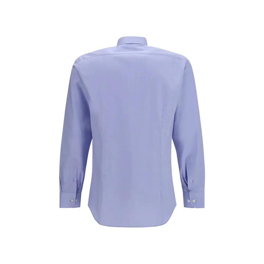 Etro Sample Sale | Etro Blue Cotton Dress Shirt - | Designer outlet