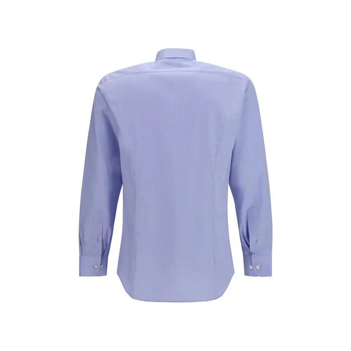 Etro Blue Cotton Dress Shirt