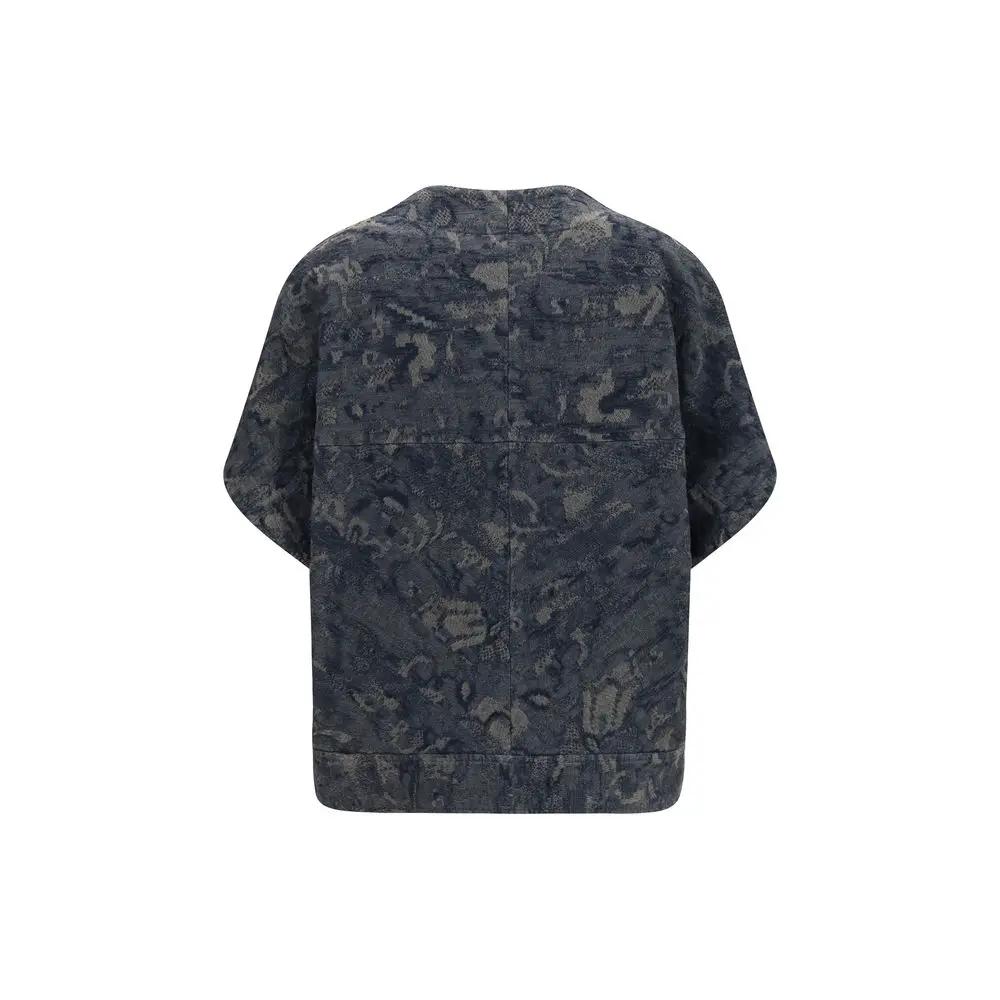 Giorgio Armani Blue Cotton Denim Jacket