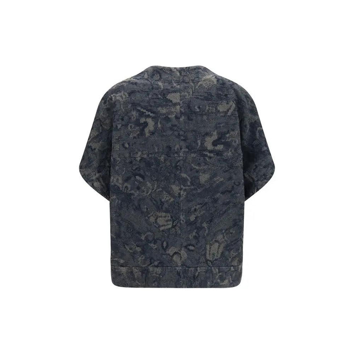 Giorgio Armani Blue Cotton Denim Jacket