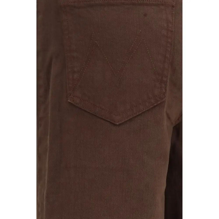 Mother Denim Brown Cotton Jeans Denim