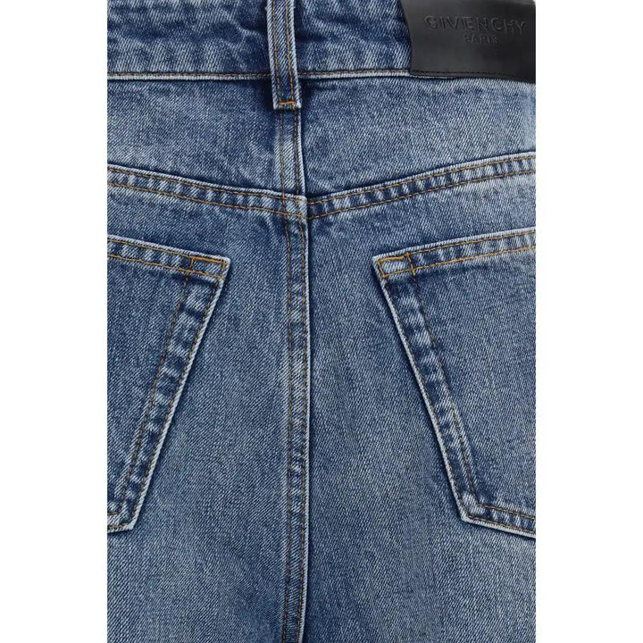Givenchy Blue Cotton Relaxed Fit Jeans