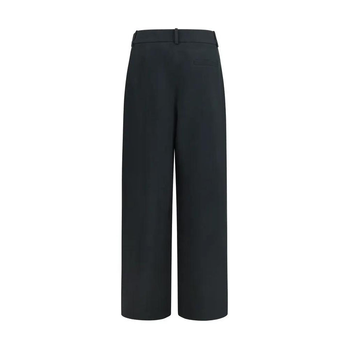 Giorgio Armani Black Silk Casual Pants