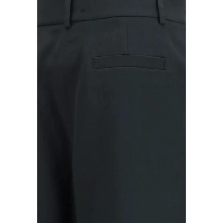 Giorgio Armani Black Silk Casual Pants