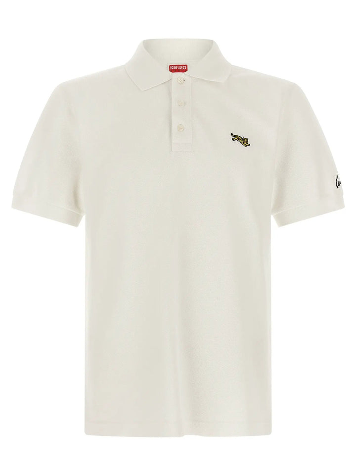 Kenzo Sample Sale | Kenzo White Cotton Polo Shirt - | Designer outlet