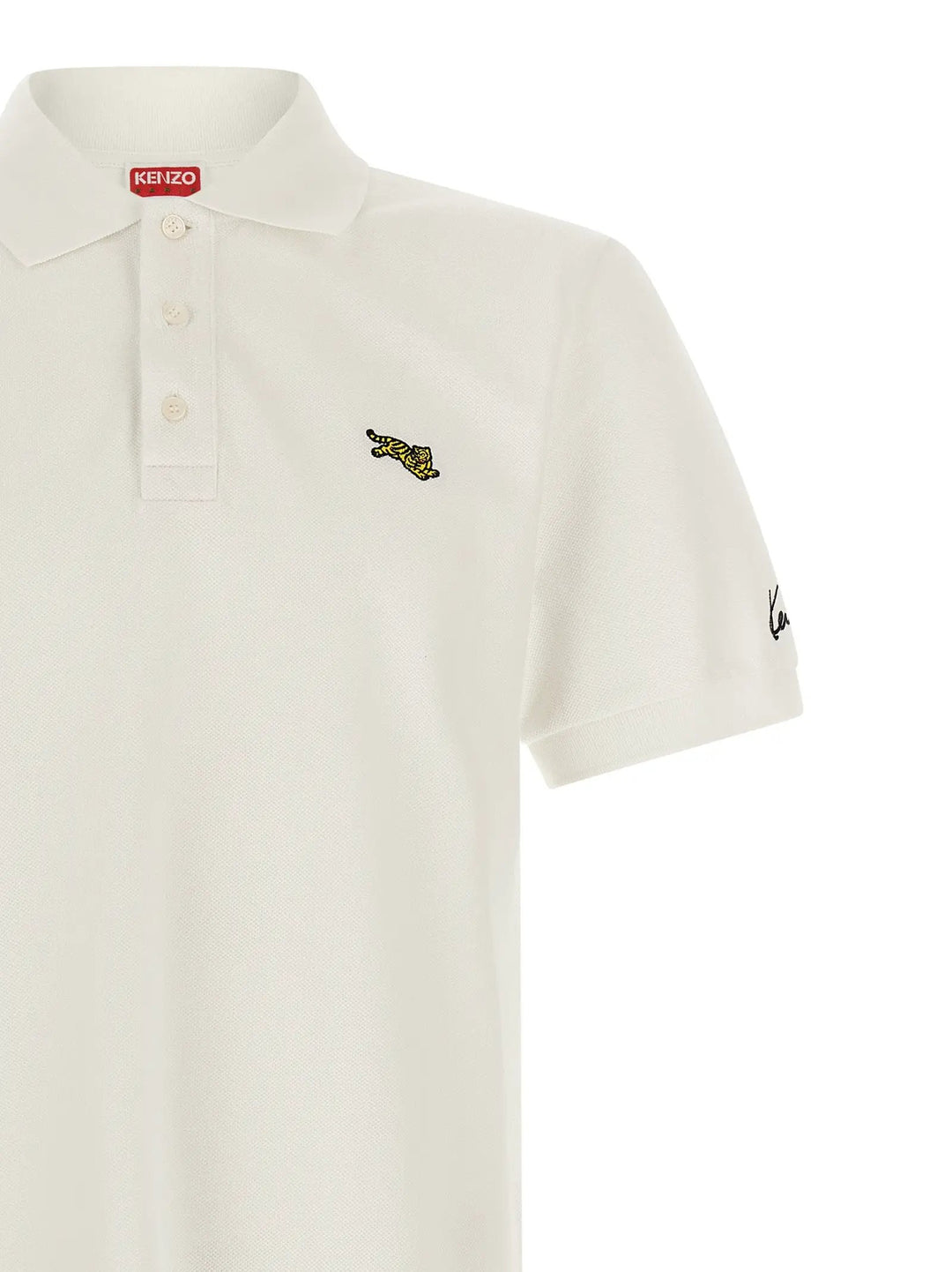 Kenzo Sample Sale | Kenzo White Cotton Polo Shirt - | Designer outlet