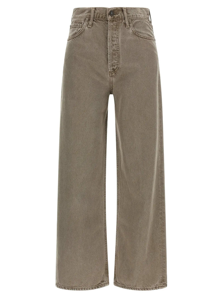 Agolde Sample Sale | Agolde Brown Lyocell Relaxed Fit Jeans - | Designer outlet