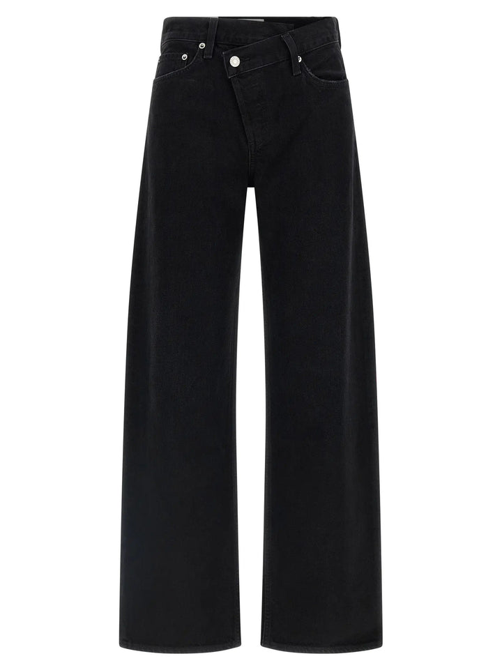 Agolde Sample Sale | Agolde Black Cotton Relaxed Fit Jeans - | Designer outlet