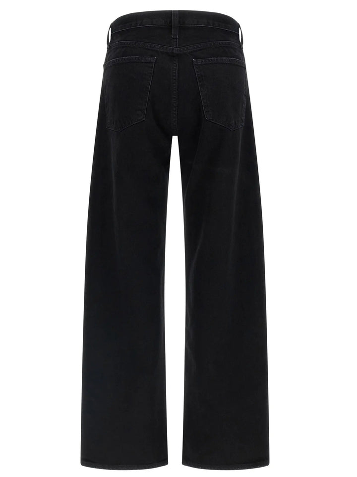 Agolde Sample Sale | Agolde Black Cotton Relaxed Fit Jeans - | Designer outlet