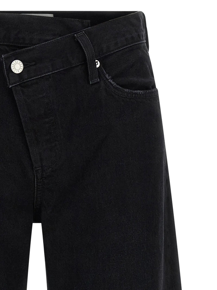 Agolde Sample Sale | Agolde Black Cotton Relaxed Fit Jeans - | Designer outlet