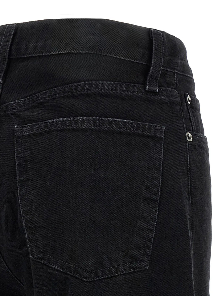 Agolde Sample Sale | Agolde Black Cotton Relaxed Fit Jeans - | Designer outlet