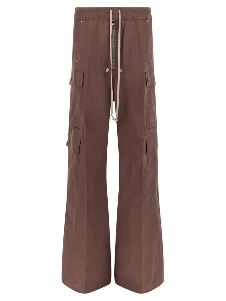 Rick Owens Sample Sale | Rick Owens Brown Cotton Flared Pants - | Designer outlet