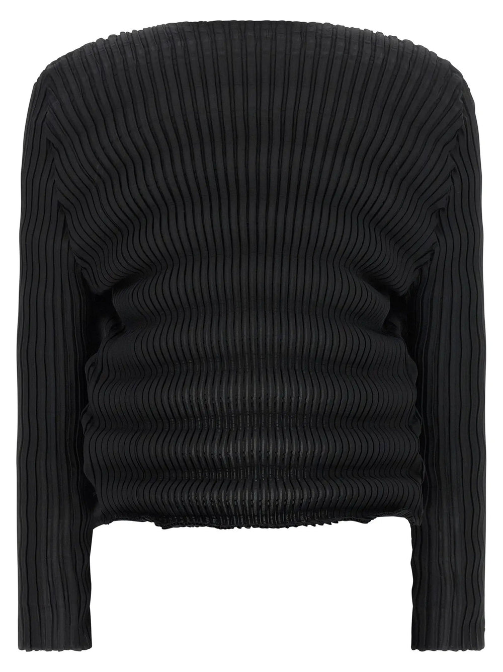Issey Miyake Sample Sale | Issey Miyake Black Polyester Cardigan - | Designer outlet