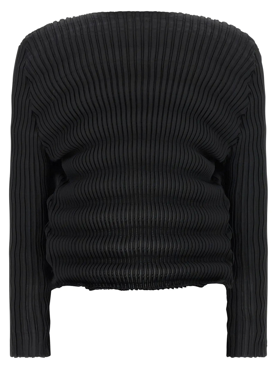 Issey Miyake Sample Sale | Issey Miyake Black Polyester Cardigan - | Designer outlet
