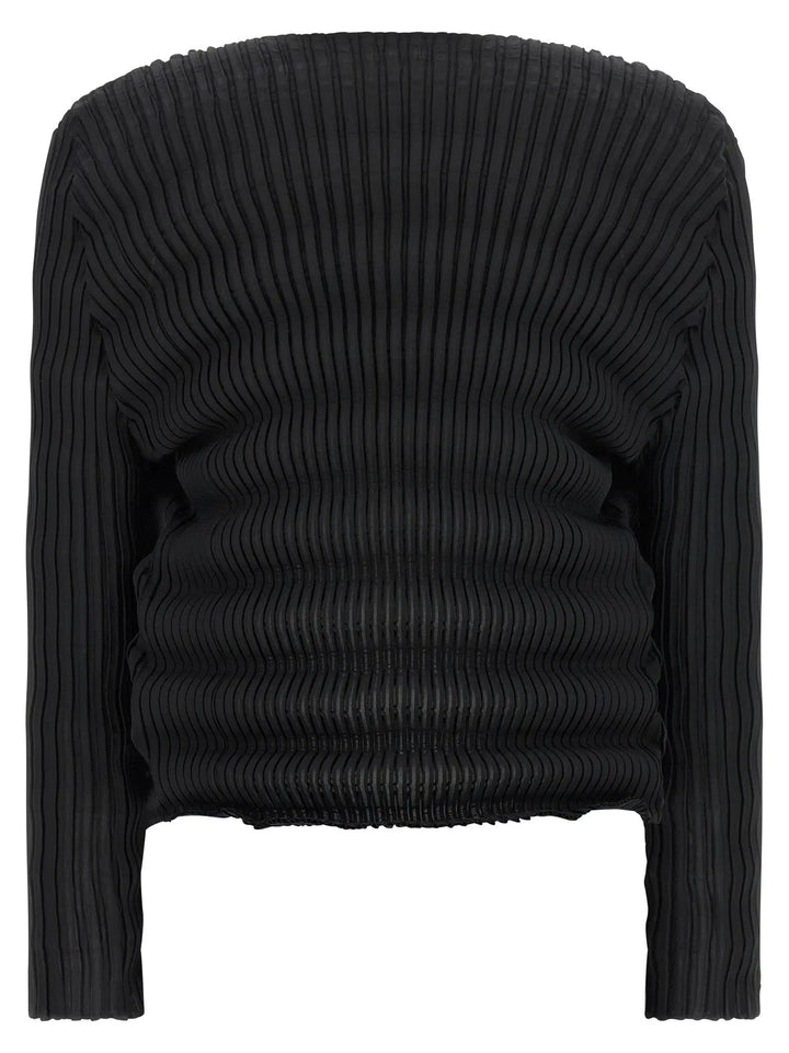 Issey Miyake Sample Sale | Issey Miyake Black Polyester Cardigan - | Designer outlet