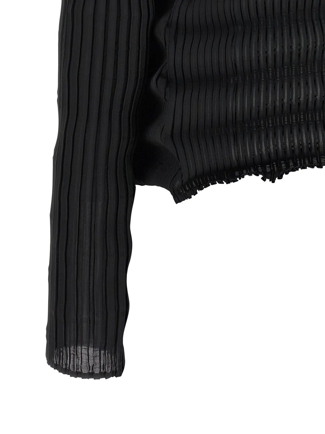 Issey Miyake Sample Sale | Issey Miyake Black Polyester Cardigan - | Designer outlet
