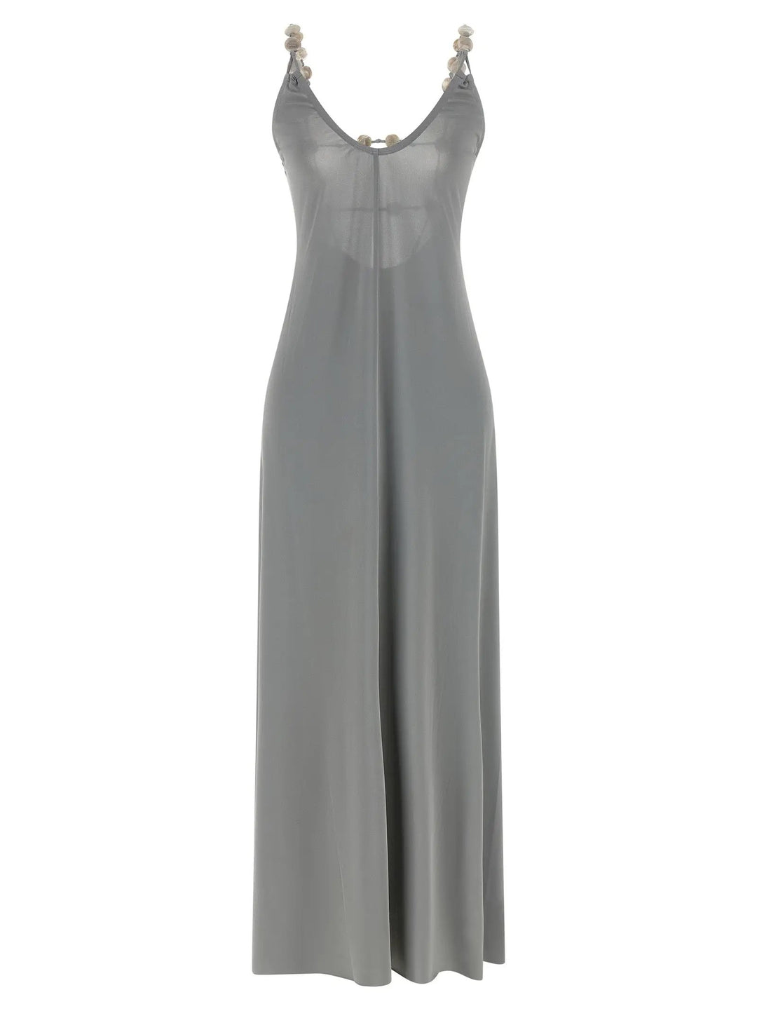Eres Sample Sale | Eres Silver Polyamide Long Dress - | Designer outlet