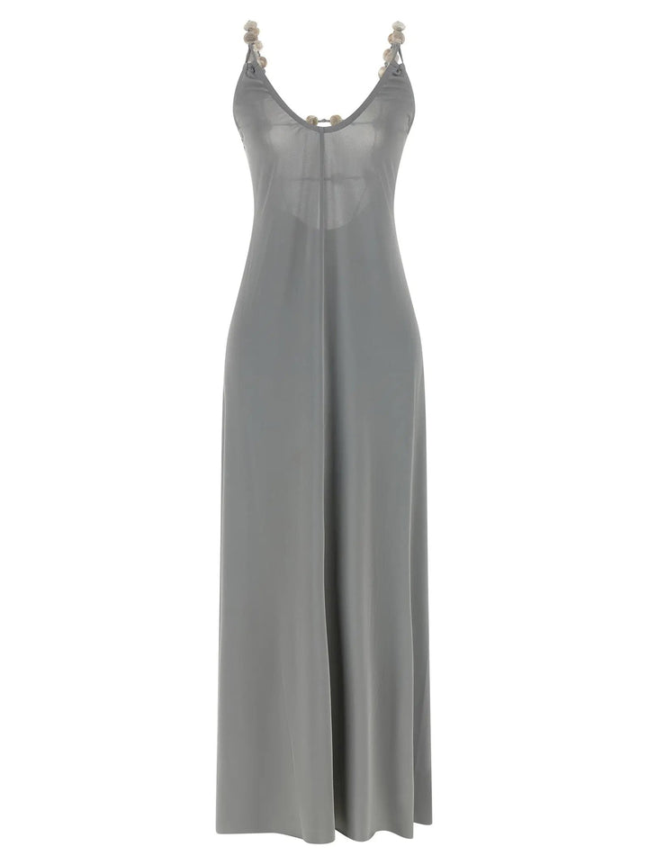 Eres Sample Sale | Eres Silver Polyamide Long Dress - | Designer outlet